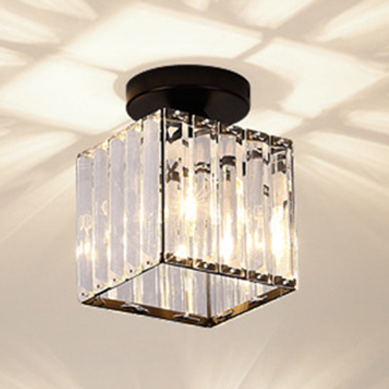 1-Light Ceiling Lamp Modern Style Crystal Ceiling Lighting for Living Room