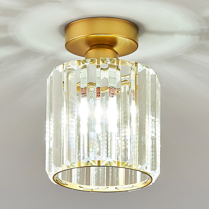 1-Light Ceiling Lamp Modern Style Crystal Ceiling Lighting for Living Room