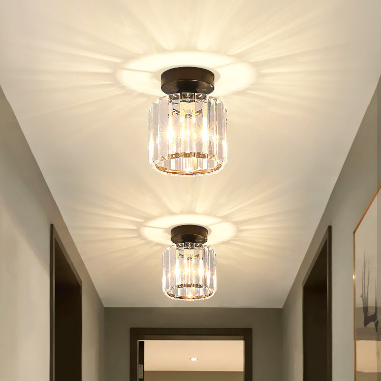 Lampada a soffitto a 1 luce Moderna illuminazione a soffitto in cristallo per soggiorno