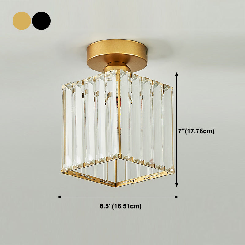 1-licht plafondlamp moderne stijl kristallen plafondverlichting voor woonkamer