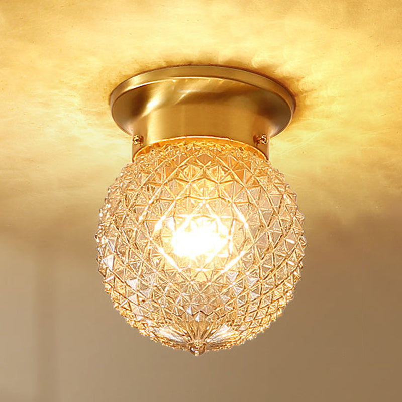 Laut de plafond à 1 lampe à plafond de style moderne Éclairage de plafond en verre pour le salon