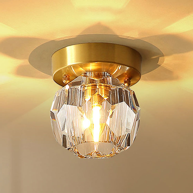 1-licht plafondlamp moderne stijl glazen plafondverlichting voor woonkamer