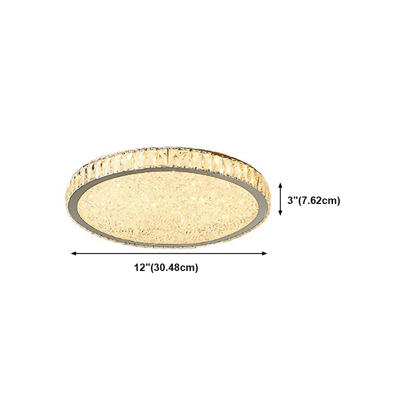 Lámpara de techo de 1 círculo de 1 luz iluminación de techo de cristal de estilo moderno para restaurante