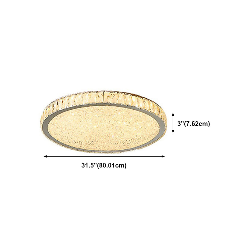 Lámpara de techo de 1 círculo de 1 luz iluminación de techo de cristal de estilo moderno para restaurante