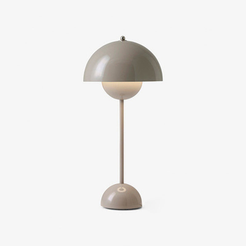 Nordic Style Metal Table Lamp Mushroom Shape Colorful Bulb Table Light for Bedroom