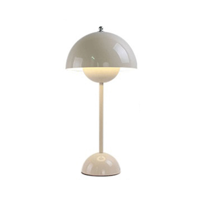 Nordic Style Metal Table Lamp Mushroom Shape Colorful Bulb Table Light for Bedroom