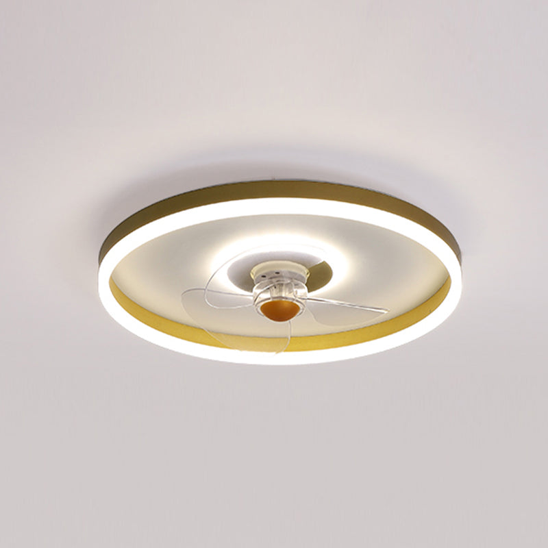 Moderne stijl plafondventilator verlichting metaal 2 lichte plafondventilator lamp voor woonkamer