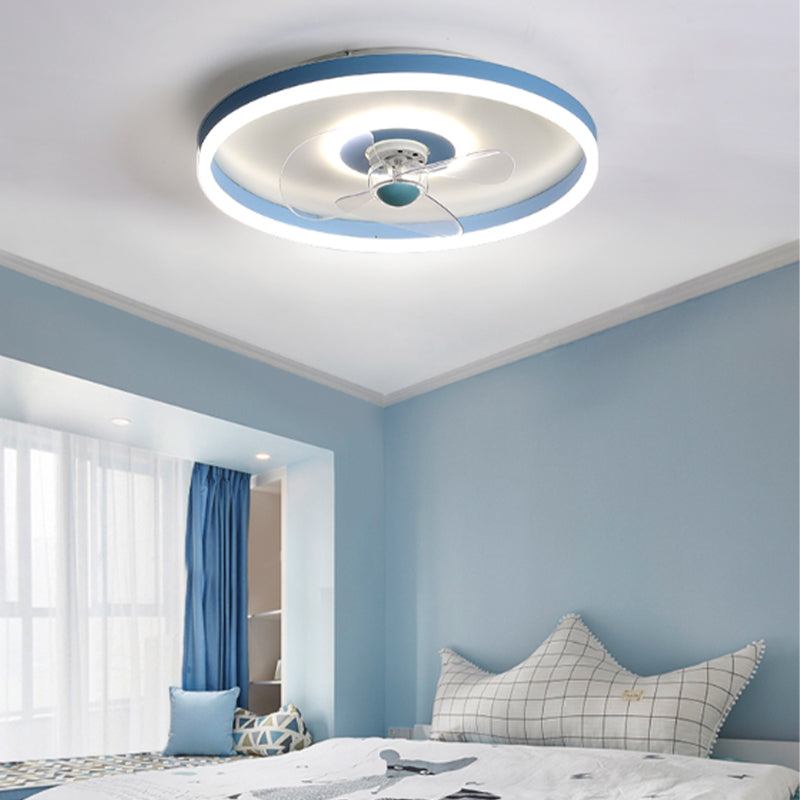 Moderne Deckenlüfterbeleuchtung Metal 2 Licht Deckenventilator für Wohnzimmer