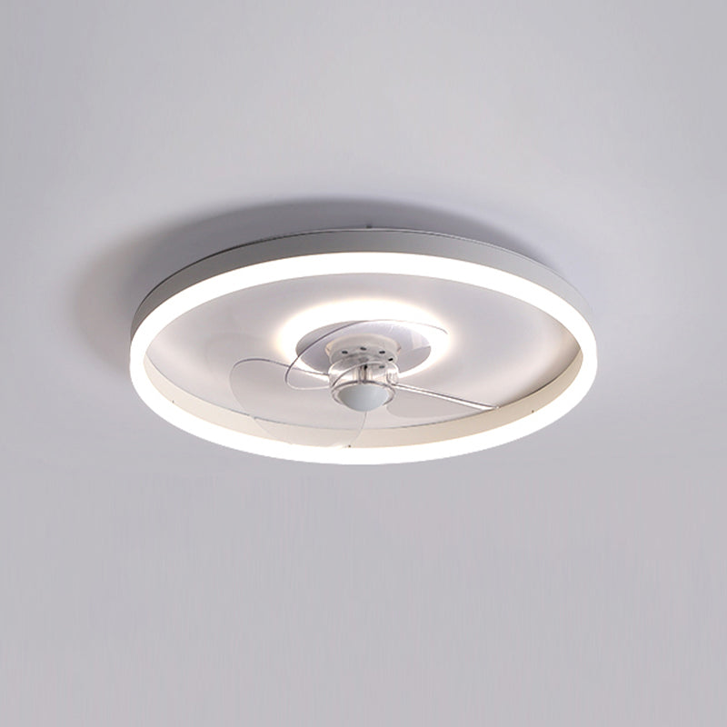 Éclairage de ventilateur de plafond de style moderne Métal 2 LABLE LAVE DE PLADIER LEILLE POUR LE SAL