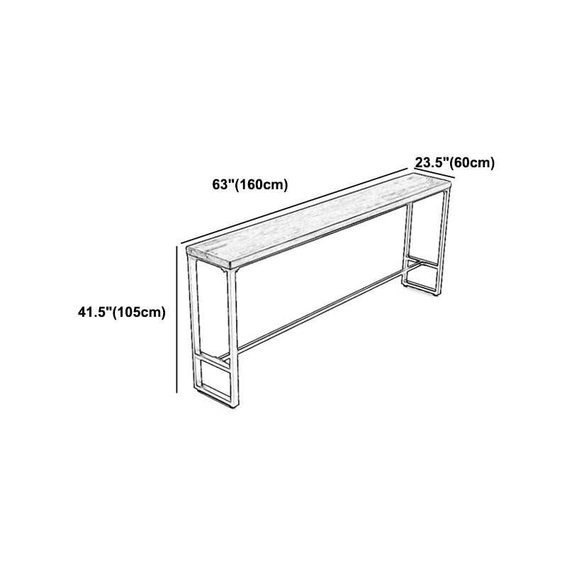 Solid Wood Bar Counter Traditional Luxury Bar Counter with Trestle Base