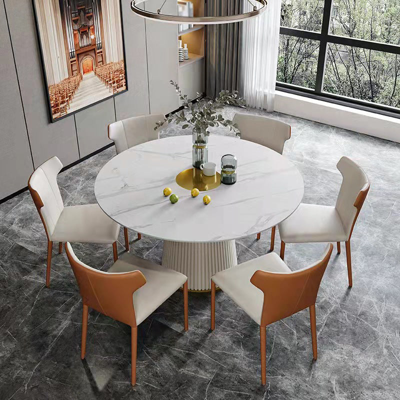 Modern Sintered Stone Dining Table Set 1/3/5/7 Pieces Dining Set for Home