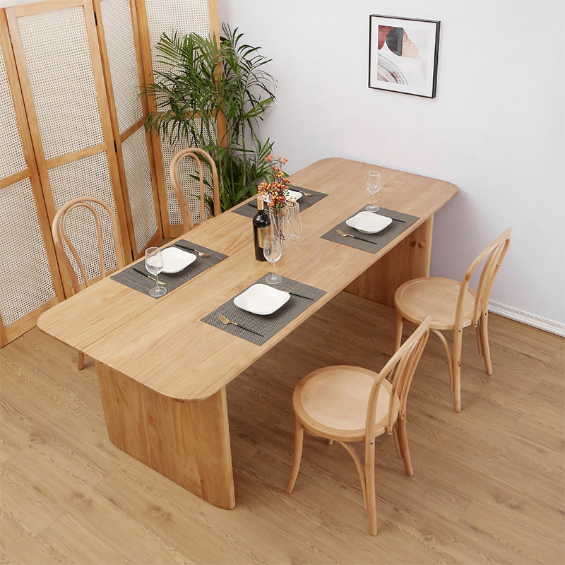 Modern Solid Wood Dining Table Set 1/2/5/7 Pieces Dining Set for Home Use