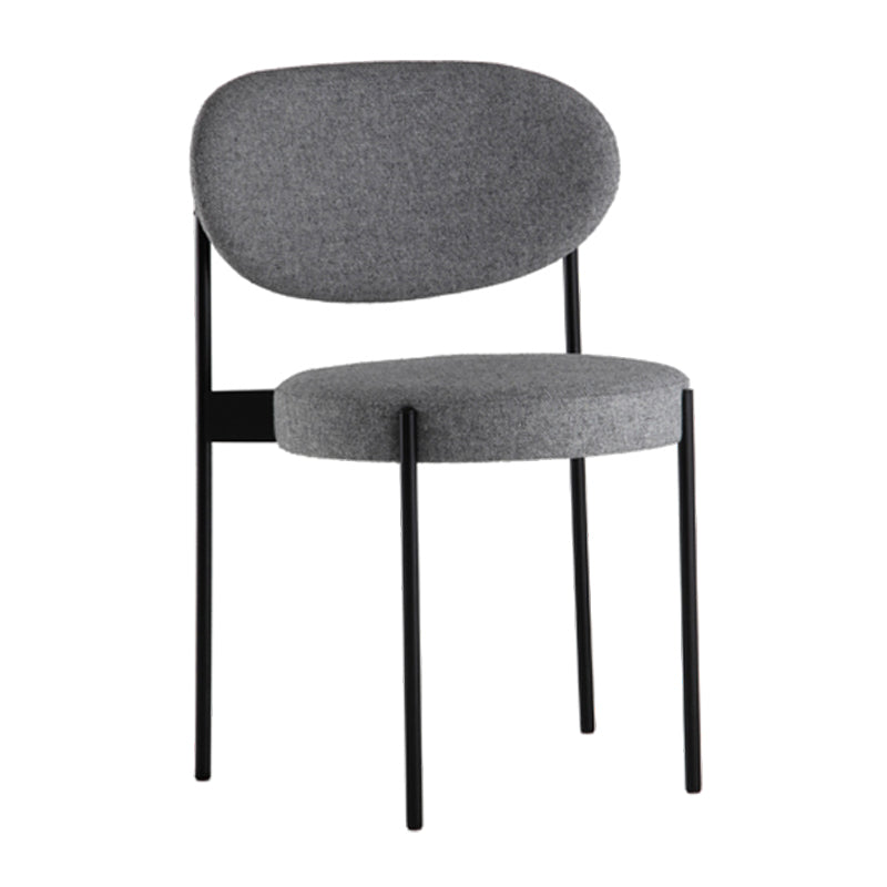 Minimalist Design Upholstered Dining Chairs Open Back Side Chair for Home