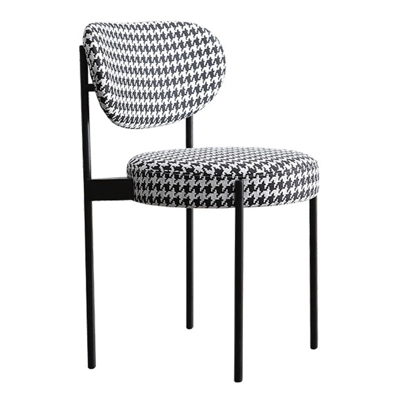 Minimalist Design Upholstered Dining Chairs Open Back Side Chair for Home