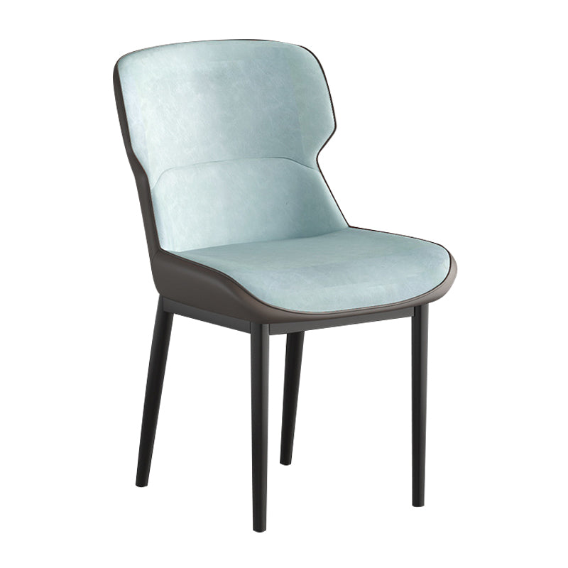 Contemporary Style Chair Kitchen Arm Side Chair with Metal Legs