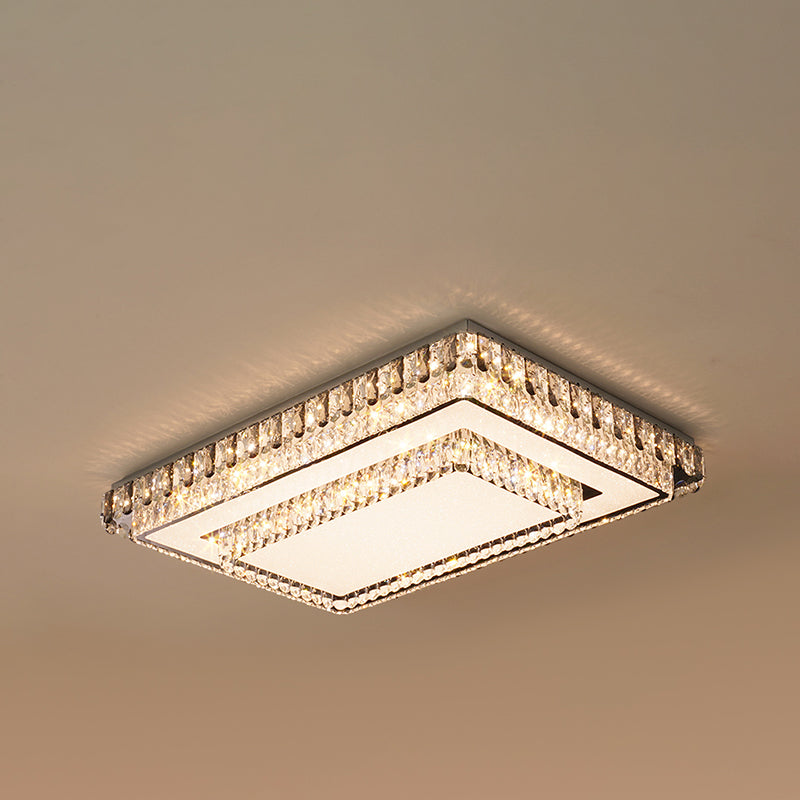 Luce a soffitto a lavaggio in metallo oro moderna lampada a montaggio a filo a 2 teste con tonalità di cristallo