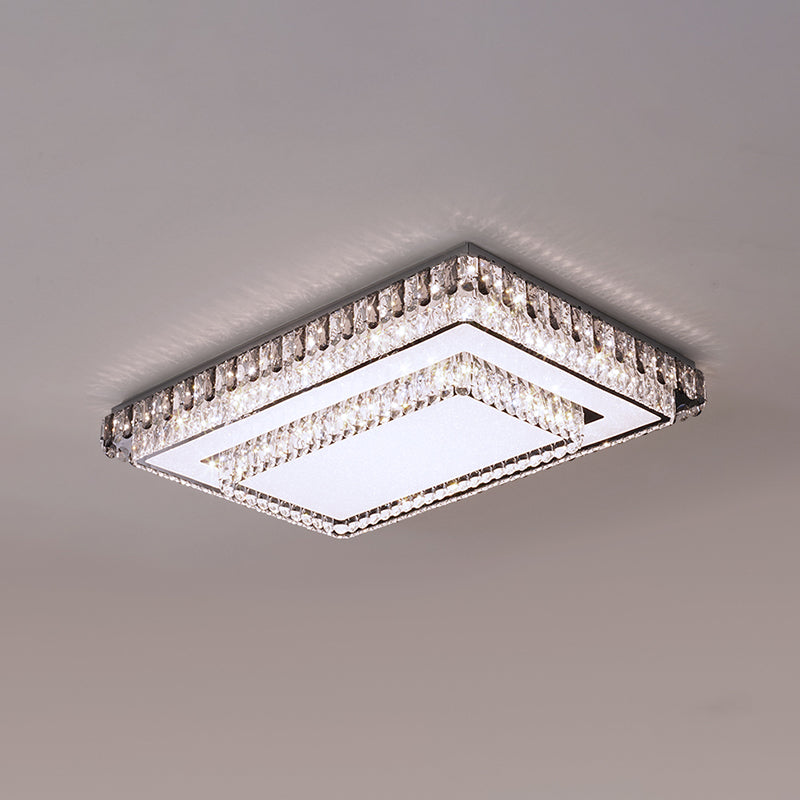 Luce a soffitto a lavaggio in metallo oro moderna lampada a montaggio a filo a 2 teste con tonalità di cristallo