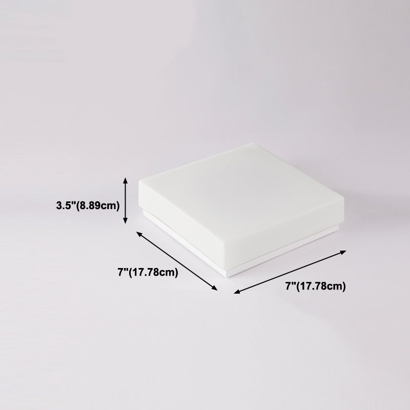 Lámpara de techo de forma de geometría de hierro moderno 1 Montaje al ras de luz con pantalla de lámpara de vidrio para pasillo