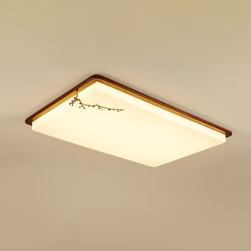 Geometria a forma di lampada a soffitto a LED legno moderno 1 gusto a filo leggero per sala da pranzo