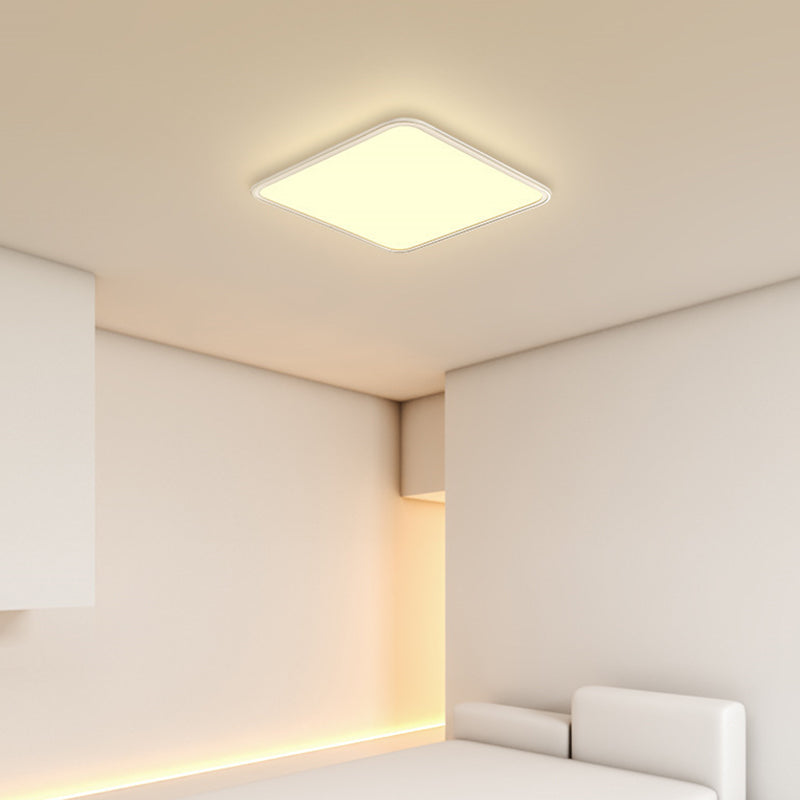 Aluminium Square Plafond Mount Lightture Simple Style LED près du plafond de lampe