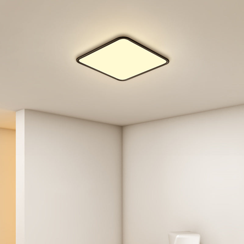 Aluminium Square Plafond Mount Lightture Simple Style LED près du plafond de lampe