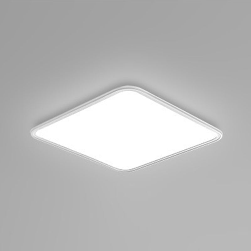 Aluminum Square Ceiling Mount Light Fixture Simple Style LED Close to Ceiling Lamp