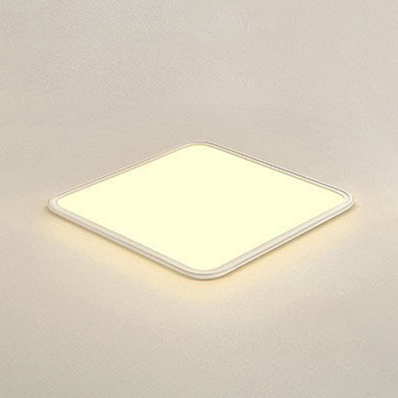 Aluminum Square Ceiling Mount Light Fixture Simple Style LED Close to Ceiling Lamp