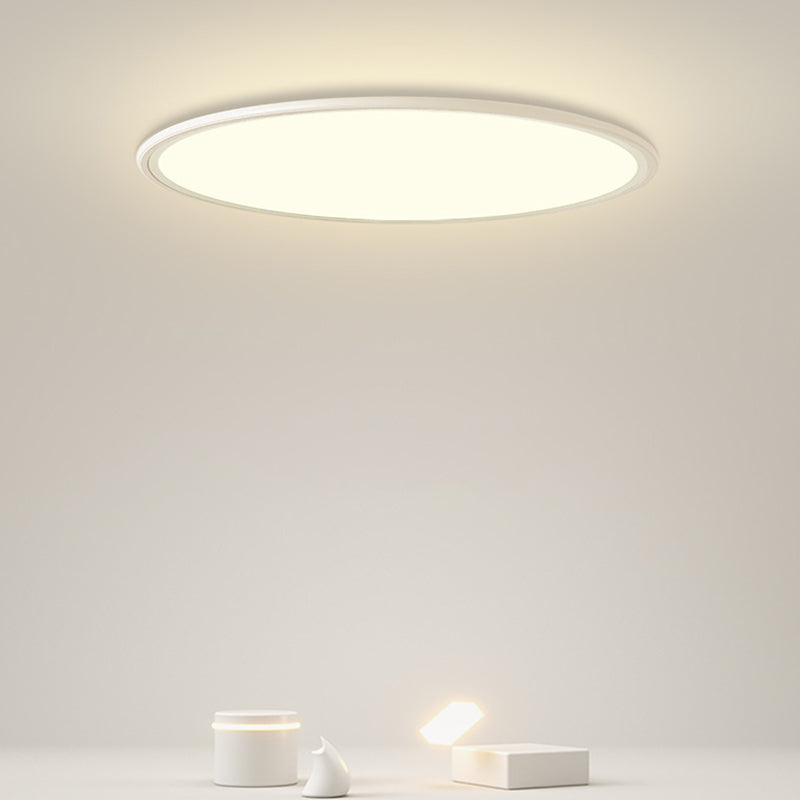 Circle Aluminum Ceiling Mounted Light Simplistic LED Ceiling Mounted Fixture