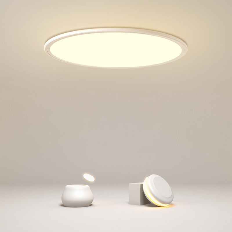 Circle Aluminum Ceiling Mounted Light Simplistic LED Ceiling Mounted Fixture