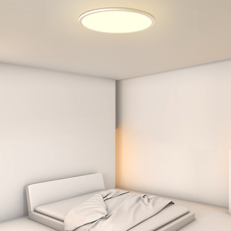 Circle Aluminum Ceiling Mounted Light Simplistic LED Ceiling Mounted Fixture