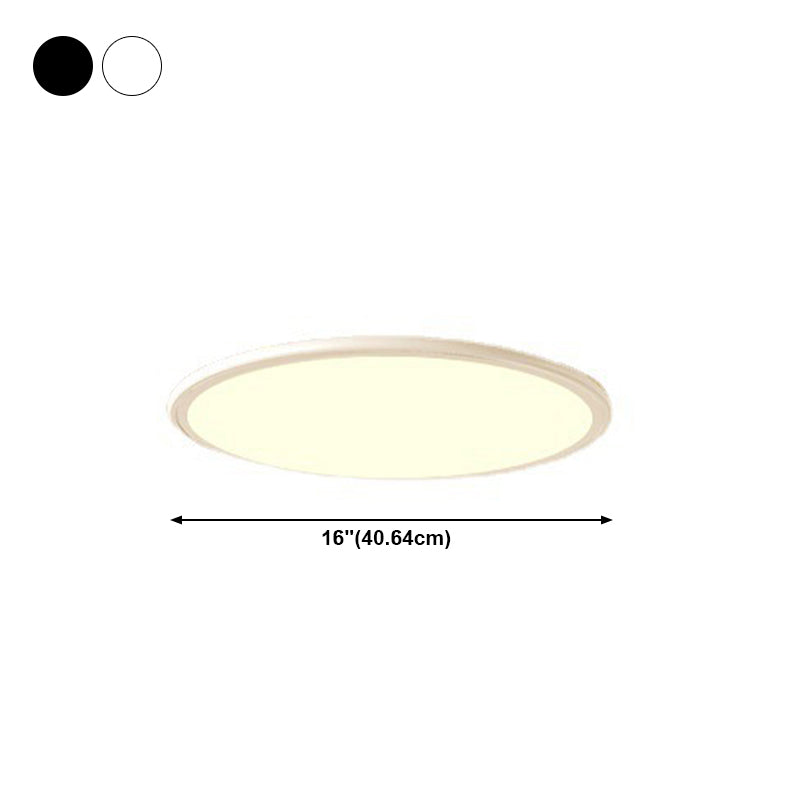 Circle Aluminum Ceiling Mounted Light Simplistic LED Ceiling Mounted Fixture