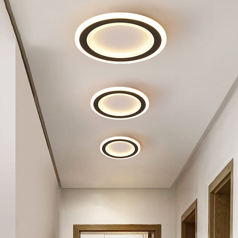 Forme géométrique en métal Lumière de plafond moderne 1 éclairage luxuriant