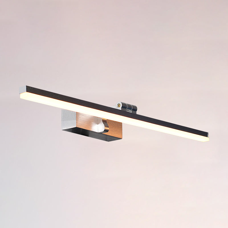 Lineaire schaduw metalen wandwandcontract Moderne stijl 1 lichte spiegel wandmontage verlichting