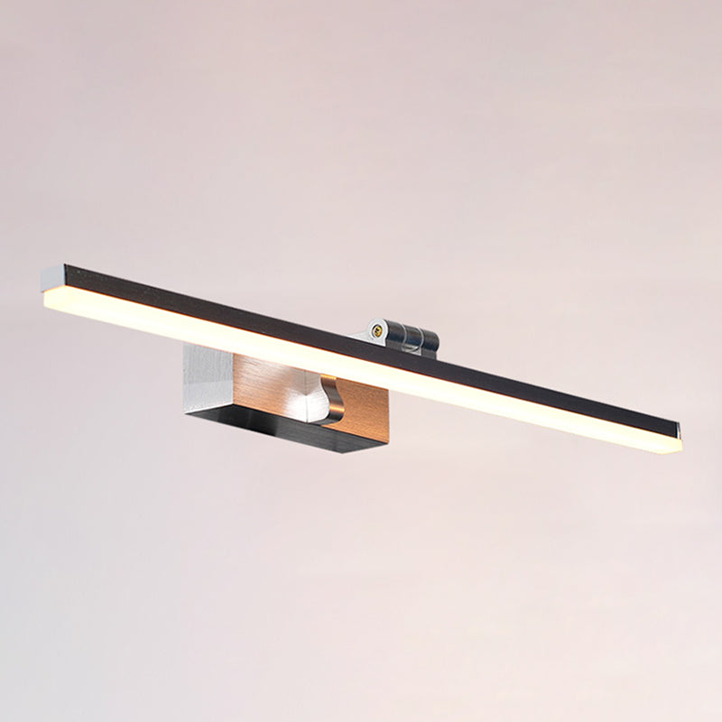 Lineaire schaduw metalen wandwandcontract Moderne stijl 1 lichte spiegel wandmontage verlichting