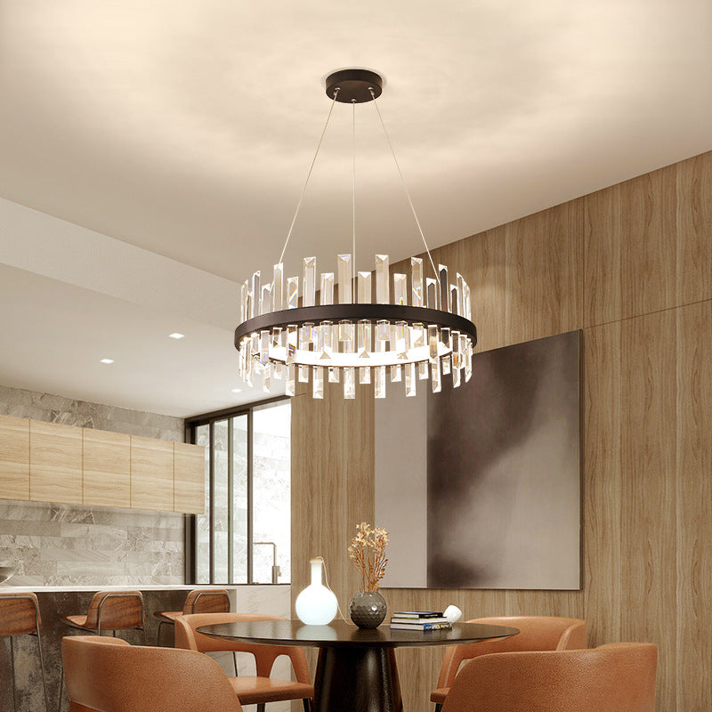 Modern Crystal Chandelier Light Led 1-Light Pendant Light for Living Room