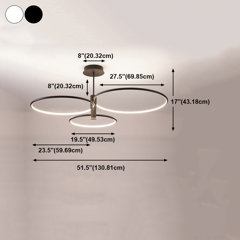 Lustre de lustre à LED simple