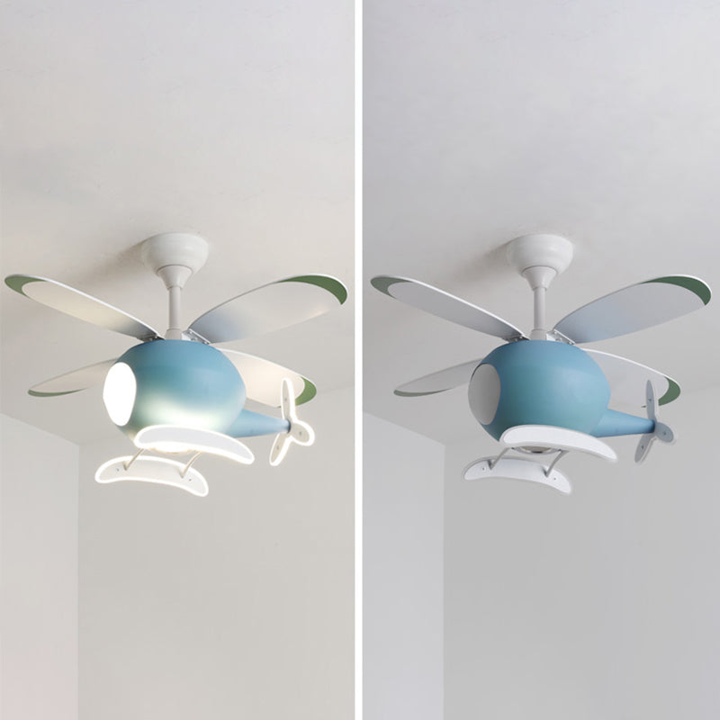 Plane Metal Ceiling Fan Lamp Modern LED Ceiling Mounted Lighting