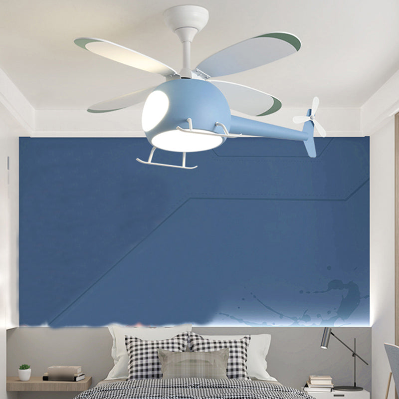 Plane Metal Ceiling Fan Lamp Modern LED Ceiling Mounted Lighting