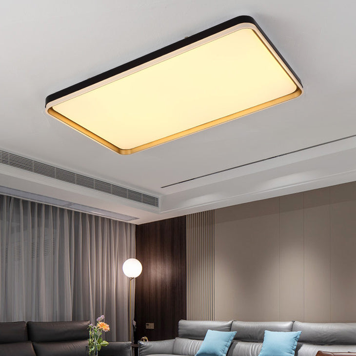 Geometric Ceiling Light Fixture Modern Style Metal LED Ceiling Lamp for Living Room