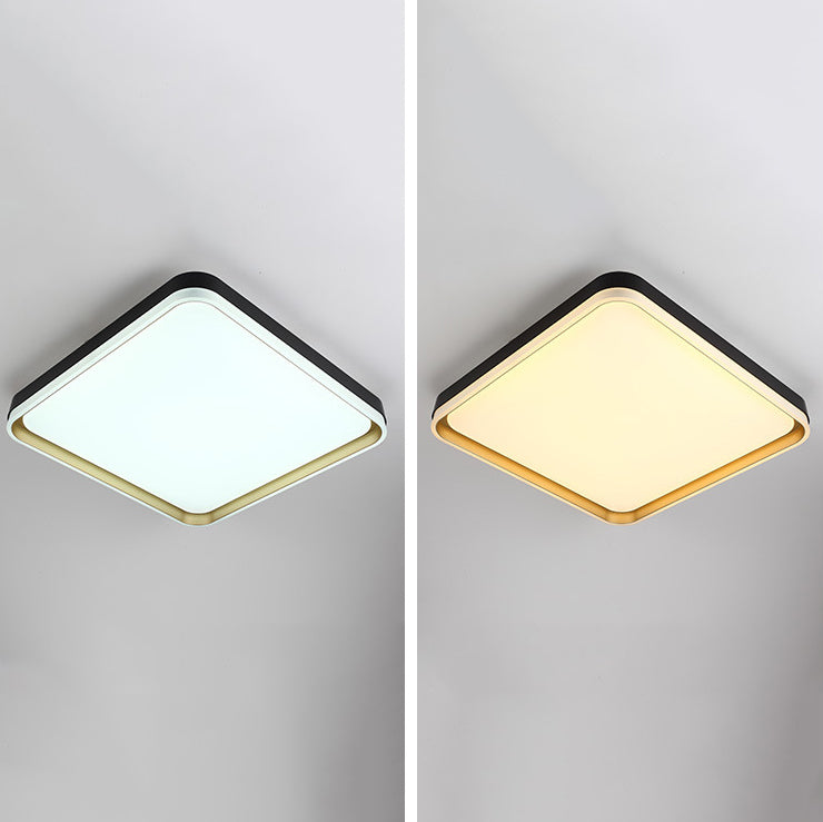 Geometric Ceiling Light Fixture Modern Style Metal LED Ceiling Lamp for Living Room