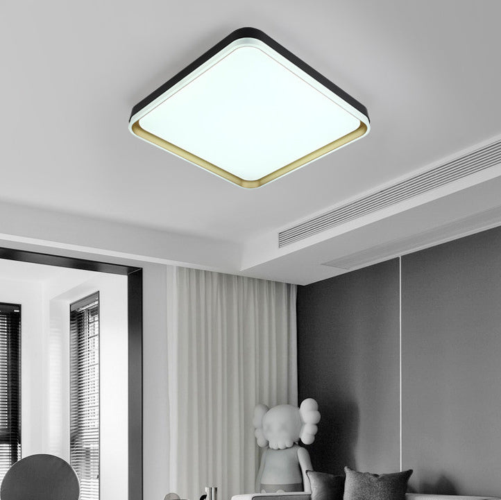 Geometric Ceiling Light Fixture Modern Style Metal LED Ceiling Lamp for Living Room