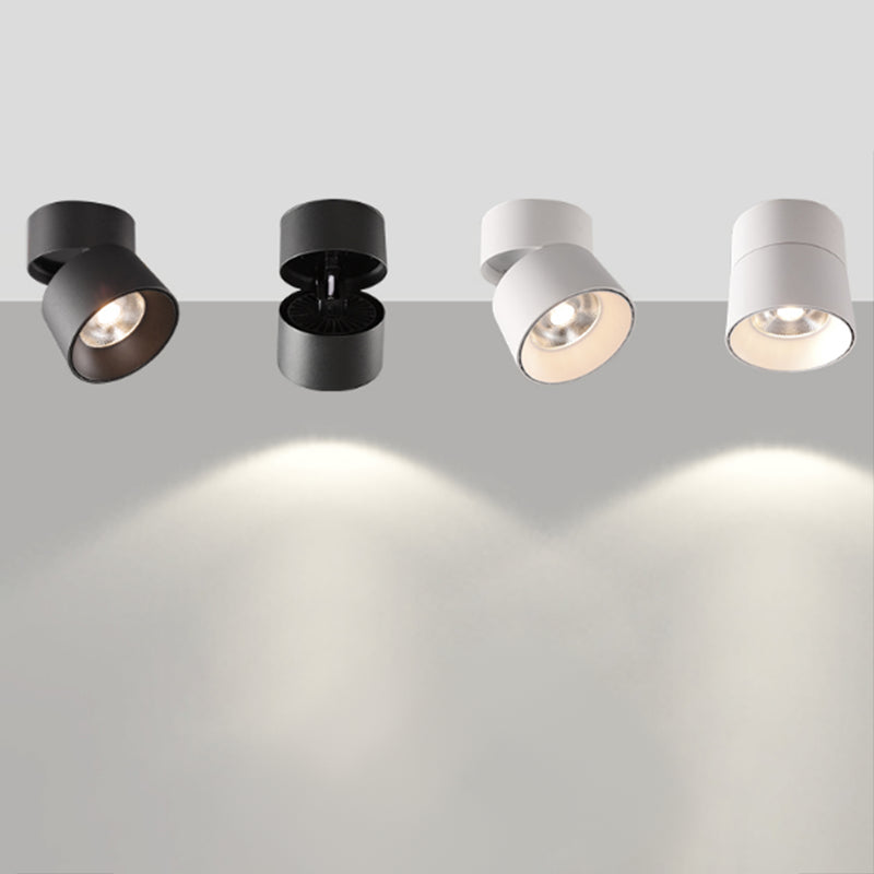 Forma del cilindro in stile moderno Forma del soffitto Metal 1 Luce Luce Montata a soffitto