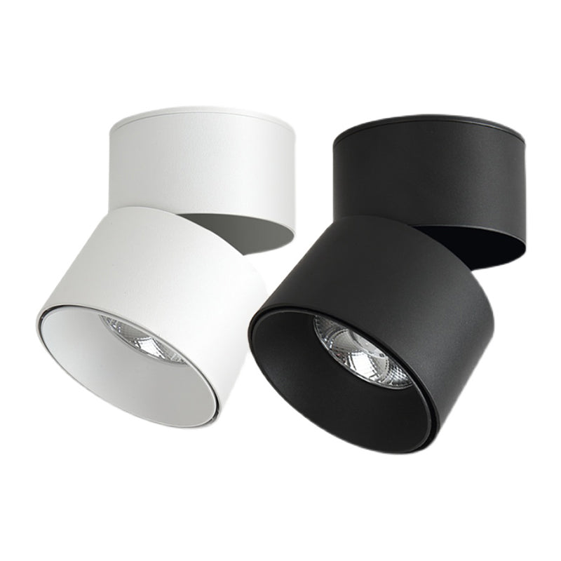 Forma del cilindro in stile moderno Forma del soffitto Metal 1 Luce Luce Montata a soffitto