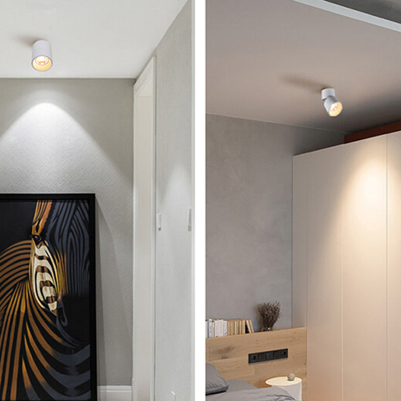 Moderne stijl cilindervorm plafond armatuur metaal 1 licht plafond gemonteerd licht