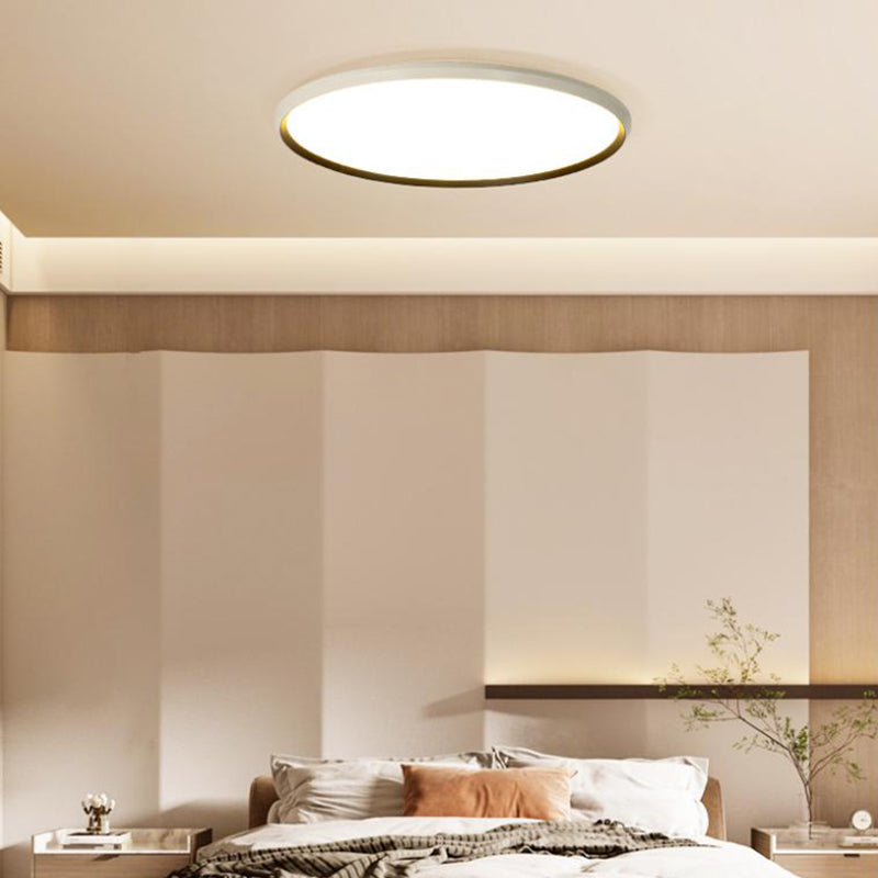 Geometria a forma di soffitto a soffitto in stile moderno metallo a 1 luci di luce montata in bianco in bianco