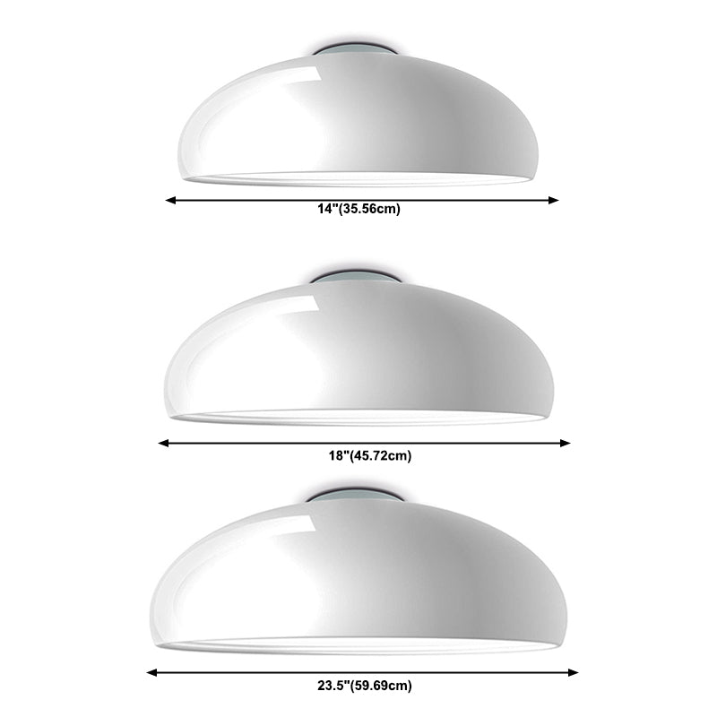 Kom gevormde foyer plafondverlichting aluminium macaron spoeling mount licht