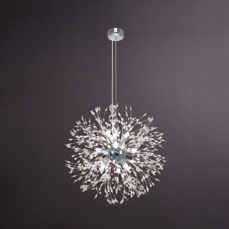 Globe Shape Chandelier Nordic Style Fireflies Chandelier Light pour le salon