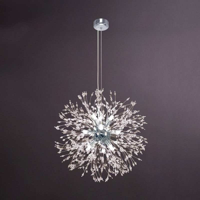 Globe Shape Chandelier Nordic Style Fireflies Chandelier Light pour le salon