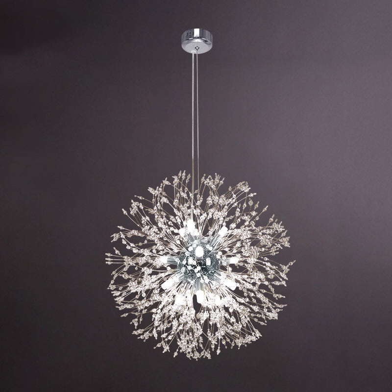 Globe Shape Chandelier Nordic Style Fireflies Chandelier Light pour le salon