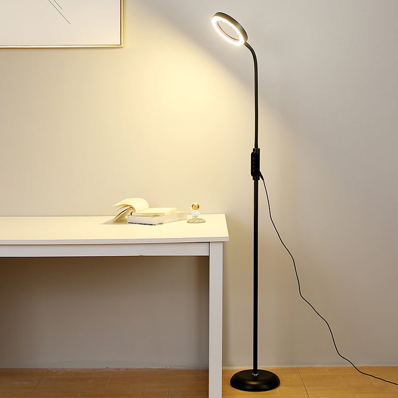 Modern Floor Light 1-Light LED Floor Standing Lamp with Acrylic Shade for Bedroom